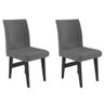 Conjunto 2 Cadeiras de Jantar Tokio Multimóveis Preto/Grafite - 1