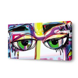 Quadro Artistico Linhas Benosi 80X40Cm Borda Infinita D012 - 1