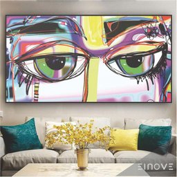 Quadro Artistico Linhas Benosi 80X40Cm Borda Infinita D012 - 2