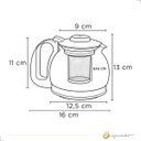 Ver imagem 6 de Bule Chaleira de Vidro 1000ml com Coador Aço Inox para Chá e Café