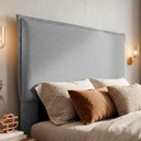 Ver imagem 2 de Cabeceira para Cama Box Queen Size Virella 160cm Moderna com Frame Linho Cinza - Desk Design