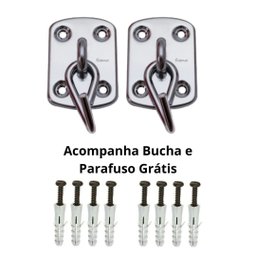Gancho De Rede, Reforçado, Modelo Classic,Cromado,200Kg - 2
