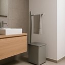 Ver imagem 1 de Papeleira com Lixeira Quada Coluna - Crismoe