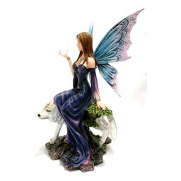 Fada com Bola de Cristal e Lobo Dream Eden 02829 - 8