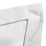 Roupa de Cama King Branco 100% Algodão 200 Fios com Detalhe em Verde - 2