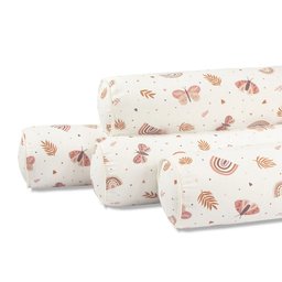 Kit Protetor de Mini Cama 100% Algodão Percal 200 Fios Rolinho Moderninhos 08 Peças:hippie Chic - 3