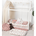 Ver imagem 2 de Kit Protetor de Mini Cama 100% Algodão Percal 200 Fios Rolinho Moderninhos 08 Peças:hippie Chic