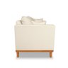 Sofá Viena 02 Lugares com Base de Madeira Suede Bege - Madeira Prima Deccor - 4