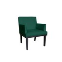 Ver imagem 1 de Poltrona Decorativa Vitória Suede Verde Pés Madeira Mz Decor