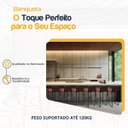 Ver imagem 3 de Kit 6 Bancos Quadrado Junco Argila para Bancada Alta Cozinha Área Gourmet Bistrô Piscina Bar