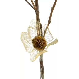 1 Buquê de Flor Esqueletizada Folhagem Natural Decoração - 3