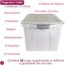 Kit 2 Caixas Container 70 Litros Branca - 8