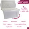 Kit 2 Caixas Container 70 Litros Branca - 7