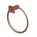 Ver imagem 1 de Porta Toalha Rosto Mão Rose Gold Fosco Argola Banheiro Metal