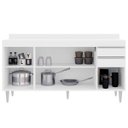 Ver imagem 2 de Balcão para Cozinha 160 cm com Tampo 4 Portas Lena Branco