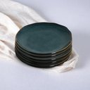 Ver imagem 2 de Pratos de Sobremesa de Cerâmica Stoneware Orgânico Oceano 6 Peças - Porto Brasil