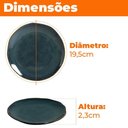 Ver imagem 3 de Pratos de Sobremesa de Cerâmica Stoneware Orgânico Oceano 6 Peças - Porto Brasil