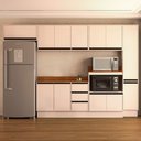 Ver imagem 1 de Cozinha Completa Koya 12 Portas 3 Gavetas 40250050 Creme - Politorno