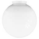 Ver imagem 1 de Globo de Vidro com Colar 15 X 35 P/ Poste de Jardim:branco Brilho/n/a