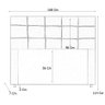 Cabeceira Cama Box Queen 160 Cm Sintético Branco Ana Luisa - MV Estofados - 4