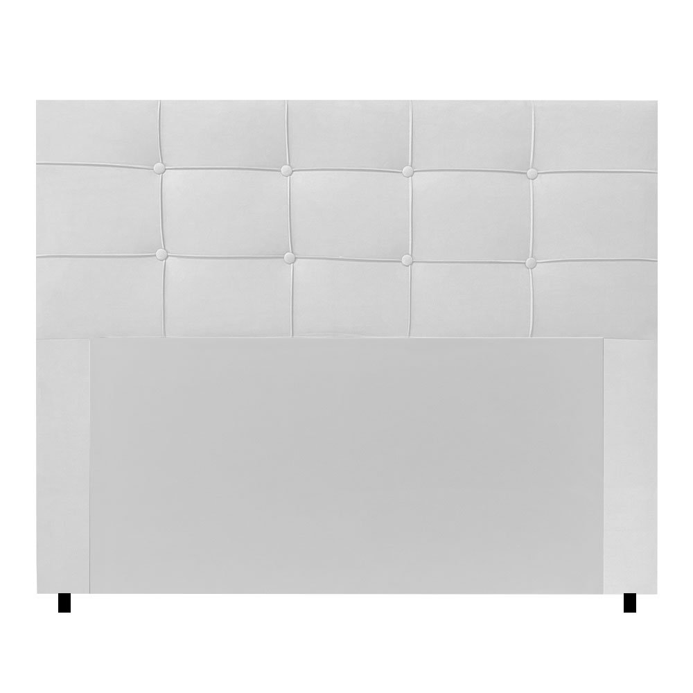 Cabeceira Cama Box Queen 160 Cm Sintético Branco Ana Luisa - MV Estofados - 3