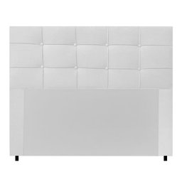 Cabeceira Cama Box Queen 160 Cm Sintético Branco Ana Luisa - MV Estofados - 3
