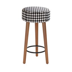 Conjunto Sala de Jantar Mesa Ébano Natura com 4 Bancos Retrô Cardan - 4 Conjunto Sala de Jantar Mesa Ébano Natura com 4 Bancos Retrô Cardan - 4