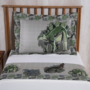 Ver imagem 3 de Jogo de Lençol Masculino 3 Peças Boy Cama Solteiro Menino 300 Fios Estampado Verde