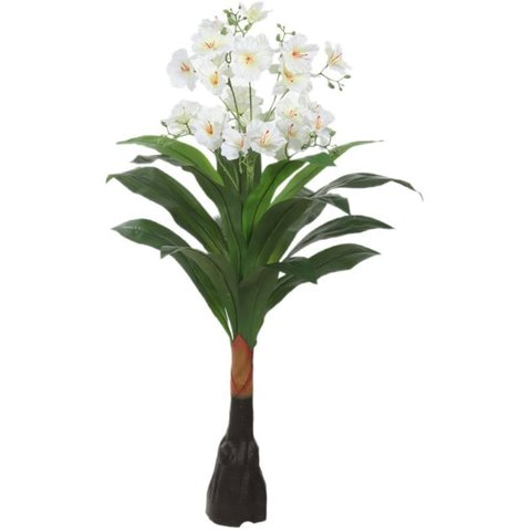 Planta Artificial Arvore Flor Real Toque X11 Branco 90cm