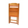 Conjunto de Mesa Dobrável Para Churrasco 2m 8 Cadeiras Madeira Maciça Eucalipto - 4