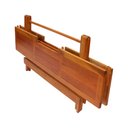 Ver imagem 2 de Conjunto de Mesa Dobrável Para Churrasco 2m 8 Cadeiras Madeira Maciça Eucalipto