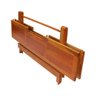 Conjunto de Mesa Dobrável Para Churrasco 2m 8 Cadeiras Madeira Maciça Eucalipto - 2