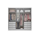 Ver imagem 4 de Quarto Casal Modulado Rizon 5 Peças 1 Armário Ponte + 1 Closet + 2 Guarda Roupas + 1 Complemento QC2