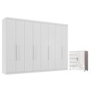 Ver imagem 1 de Guarda Roupa Casal Master New 8 Portas 4 Gavetas MDP com Cômoda Fit Santos Andirá