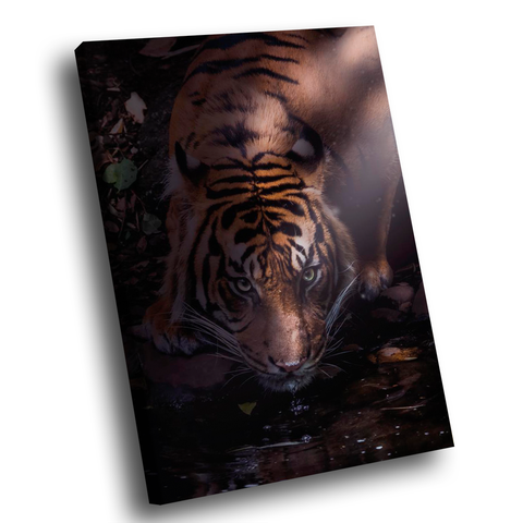 Quadro Tigre Dark -- BR ARTES Grande 118x78