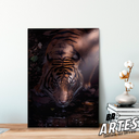 Ver imagem 2 de Quadro Tigre Dark -- BR ARTES Grande 118x78