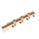 Ver imagem 7 de Conjunto de Escritório Smart 3 Livreiro 1 Buffet e 4 Mesas 90cm - Off White e Cedro
