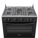 Ver imagem 2 de Fogão 5 Bocas Gaudi Mesa Inox Giii Preto Fosco Gás Glp Venax