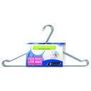 Ver imagem 1 de Cabide Tintureiro com Cava Cromado Organização Roupa Armario - Kit com 03 unidades