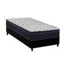 Ver imagem 1 de Conjunto Box Solteiro: Colchão Anatômico Ortobom D45 / Airtech 150 + Base Crc Suede Black(78x188)