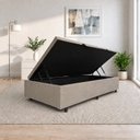 Ver imagem 1 de Base Box Baú Solteiro Lateral Suede 0,78x1,88