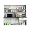 Ver imagem 3 de Kit Cozinha 12 Portas 1 Gaveta Clara Branco