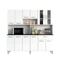 Ver imagem 1 de Kit Cozinha 12 Portas 1 Gaveta Clara Branco