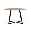 Ver imagem 2 de Mesa de Jantar Redonda Industrial 90cm 4 Lugares Rigo MDF Jade - Straub Web