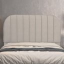 Ver imagem 1 de Cabeceira Cama Box King Estofada Orgânica 195cm Alice W01 Linho Bege - Lyam Decor