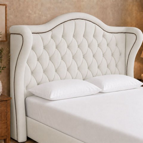 Cabeceira para Cama Box Casal 160cm Dorian Facto Off White - Sallar Home