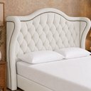 Ver imagem 1 de Cabeceira para Cama Box Casal 160cm Dorian Facto Off White - Sallar Home