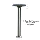 Ver imagem 1 de Ponta Rotativa Diamantada Individual Haste Ø3mm Politone Modelo Mtr15