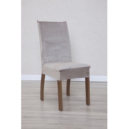 Kit de Capas de Cadeira Estofada 6 Lugares Suede Aveludado Mesa de Jantar Protege Muda a Decoração:a - 3