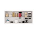 Ver imagem 3 de Armário Aéreo Cozinha 120 cm Rubi 3 Portas Branco/Cinamomo - Pnr Móveis